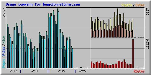 Usage summary for bumpityreturns.com